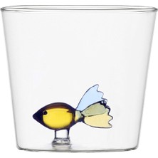 Animal Farm Tumbler With Fish El Yapımı Cam, Balık Figürlü Eşsiz ve Eğlenceli Bardak