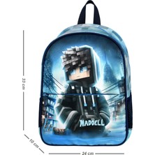 Niss Store Lisanslı Robloks Desenli Lacivert Anaokul Kreş Kız Çocuk Sırt Çantası
