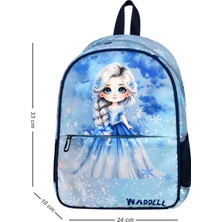 Niss Store Lisanslı Buz Kız Desenli Anaokul Kreş Kız Çocuk Sırt Çantası