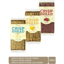 Danvita Kırmızı Pancarlı Kraker 130 G + Danvita Peynirli Kraker 130G + Danvita Susamlı ve Deniz Tuzlu Kraker 130 G