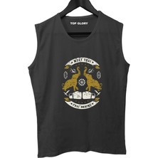 Top Glory Muay Thai Baskılı Kolsuz Sporcu T-Shirt Tank Top Sporcu Fitness Atlet