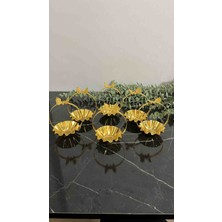 6'lı Gold Sepet Model Lokumluk, Çerezlik, Sunumluk