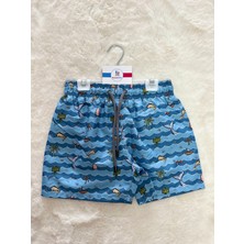 Balıklı Deniz Erkek Şort Mayo