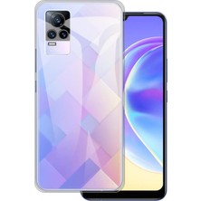 Caseart Vivo V21E ile Uyumlu Kapak Kamera Korumalı Süper Silikon Şeffaf Kılıf