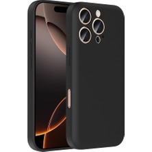iPhone 16 Pro Max Kılıf Kamera Korumalı Kartlık Hazneli Nua Vitra Kapak - Siyah