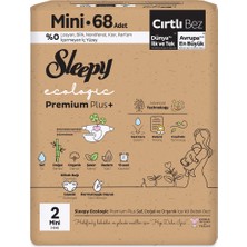 Sleepy Ecologic Premium Plus Ekonomik Paket Bebek Bezi 2 Numara Mini 68 Adet