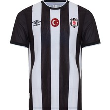 Beşiktaş Umbro Lisanslı Çubuklu Forma 7 - 8 Yaş Siyah - Beyaz Renkli Çocuklar İçin