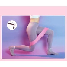 3'Lü Set Kalça Direnç Bant (Hip Band - Loop Squat) Egzersiz Fitness Pilates Dokuma Jimnastik Bandı
