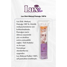 Lux Disk Makyaj Pamuğu 100'lü Rosie Pamuk Beyaz Renk Tüm Ciltler İçin Yumuşak Dokulu