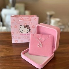 Fm Hello Kity Kedi Metal Alaşım Kolye - Şık  Tasarım,  Özel Günler Için Mükemmel, Arkadaşlar ve Sevgililer Için Ideal Hediye,  Kolye ; Kutu Hariç