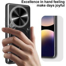 MMP Shop Xiaomi Redmi Note 14 Pro Uyumlu Kamera Koruma 360 Dönebilen Magsafe Halka Stand Özellikli Tank Kılıf