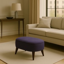 Oval Puf Koltuk 53X35 Uzanma Koltuğu Makyaj Koltuğu