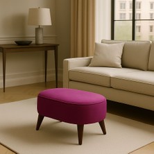 Oval Puf Koltuk 53X35 Uzanma Koltuğu Makyaj Koltuğu