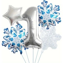 Kartanesi 1 Yaş Rakam Folyo Balon Set