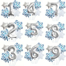Kartanesi 1 Yaş Rakam Folyo Balon Set