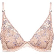 Aubade Sound Of Heart Push-Up Sütyen, Lurex Işlemeli ve Altın Detaylı Tasarım