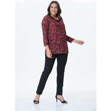 Myline V Yaka Ribanalı Bluz