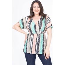 Myline Anvelop Çizgili Bluz