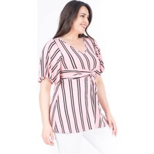 Myline Düğüm Detaylı Pelerin Kol Bluz 34536