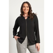 Myline Zincir Detaylı Uzun Kollu Bluz