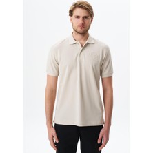 Ar-ma Erkek Yazı Baskılı Regular Fit % 100 Pamuk Pike Polo Yaka Tişört Y29374355602