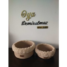 Mediterian Bej Sepet ile Sütlü Kahve Keyfi, Şık ve Leziz Seçenekler, Polyester, 20x10