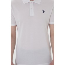 U.s. Polo Assn. Erkek Beyaz Tişört Basic 50298016-VR013