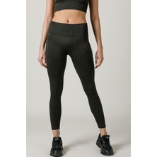 Maraton SlimFit Kadın    Haki Tayt 812082