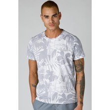 Maraton Regular Erkek Bisiklet Yaka  Kısa Kol Beyaz T-shirt 19800