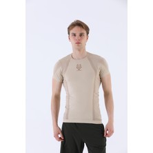 Maraton SlimFit Erkek Bisiklet Yaka  Kısa Kol Kil T-shirt 821070