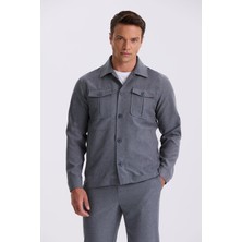 Jakamen Antrasit Slim Fit Bebe Yaka Cepli Spor Takım Elbise