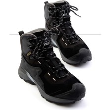 Bambi Siyah Erkek Bot & Bootie Süet Malzemeden Rahat Tabanlı Kışlık 40 Numaralı Ayakkabı