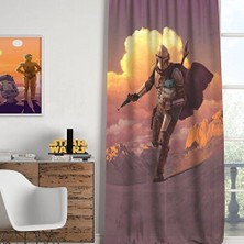 Taç Star Wars The Mandalorian Tekli Fon Çocuk Perde