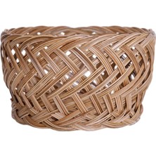 Mediterian Renkli 12x19cm Rattan Sepet, Şık ve Kullanışlı Dekoratif Saklama Çözümü