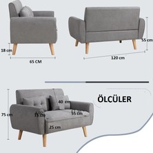 Mini Kanepe, Minimalist Kanepe, 120  cm  Koltuk, Kompakt Kanepe