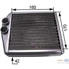 Mahle-Knecht AH6000S Kalorifer Radyatörü Corsa.c-Combo