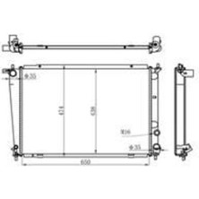 Kale Oto Radyatör 2405051AB Su Radyatörü Starex 2.5 Td H1 00-04 Al Pl Brz