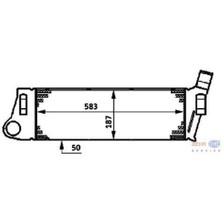 Knecht CI39000P Turbo Radyatörü (Intercooler) 03- Megane Iı-Scenic Iı 1.5dci-1.9dci