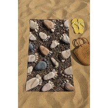 Plaj Havlusu, Deniz Havlusu, Şezlong Havlusu, Baskılı Havlu, 80 x 150 cm