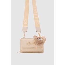 Kulaklı Kahve Renk Çanta Cüzdan Charm