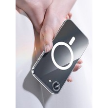 iPhone 16E Kılıf M-Safe Şarj Özellikli Benks ​​​​​​crystal Serisi Şeffaf Kapak Şeffaf