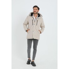 Freemen Spor Erkek Polarlı Su ve Rüzgar Geçirmez Kapüşonlu Mont & Kaban & Parka
