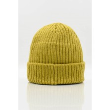 Külah Kadın Hardal Yün Bere