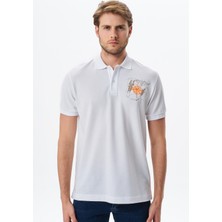 Ar-ma Erkek Regular Fit Baskılı % 100 Pamuk Pike Polo Yaka Tişört Y29374356202