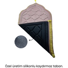 Atex Binicilik Ipek Kadife Kapitone Seccade - Hafızalı Sünger - Hac Umre Çeyiz