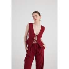 Markano Frida Yelek Bordo