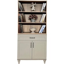 Alin Mdf Kapaklı Şifonyer ve Kitaplık Set