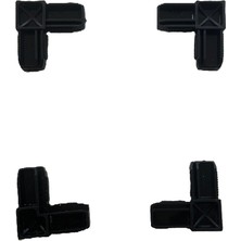 SİNEKLİK TAMİR 17X25 Sineklik Köşe Takozu 12 Adet Siyah
