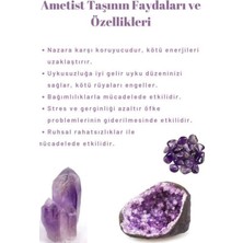 Ametist Dogal Tas Kolye