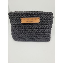 Gojo Handmade Siyah Polyester Makrome Kartlık